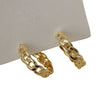 Wholesale Earrings Copper Geometric Hollow Chain Metal Ring Electroplated