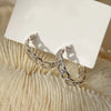 Wholesale Earrings Copper Geometric Hollow Chain Metal Ring Electroplated