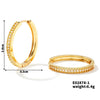 Wholesale Earrings Copper Geometric Microinlaid Zircon Elegant Simple Niche Design Women's