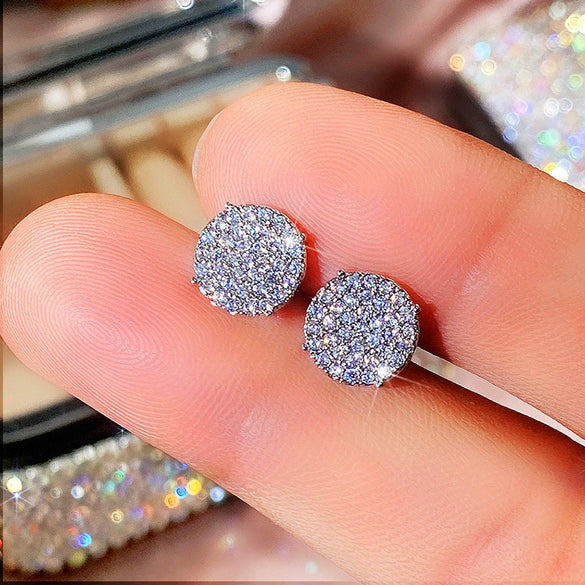 Wholesale Earrings Copper Geometric Micropaved Zircon Inlaid For Women