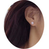 Wholesale Earrings Copper Geometric Oval Zircon Set