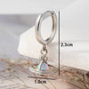Wholesale Earrings Copper Geometric Pattern Inlaid Zircon Sweet Style