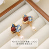 Wholesale Earrings Copper Geometric Retro Oil Painting Style Electroplating For Women