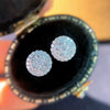 Wholesale Earrings Copper Geometric Round Zircon For Women Students
