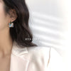 Wholesale Earrings Copper Geometric Square Shell Stitching Retro Style Electroplated