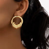 Wholesale Earrings Copper Geometric Style Electroplated For Women