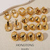 Wholesale Earrings Copper Geometric Style Electroplated For Women