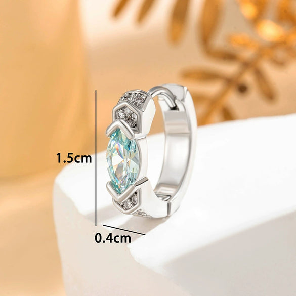 Wholesale Earrings Copper Geometric Zircon For Girls