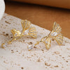 Wholesale Earrings Copper Ginkgo Leaf Shaped Simple Style Polish