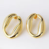 Wholesale Earrings Copper Gold Plated Geometric Irregular Love Style