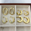 Wholesale Earrings Copper Gold Plated Geometric Irregular Love Style