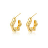 Wholesale Earrings Copper Gold Plated Geometric Irregular Love Style
