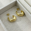 Wholesale Earrings Copper Gold Plated Geometric Irregular Love Style