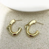 Wholesale Earrings Copper Gold Plated Geometric Irregular Love Style