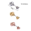 Wholesale Earrings Copper Gold Rose Gold Silver Electroplated With Arrow Heart Geometric Letter Number Text Patterns