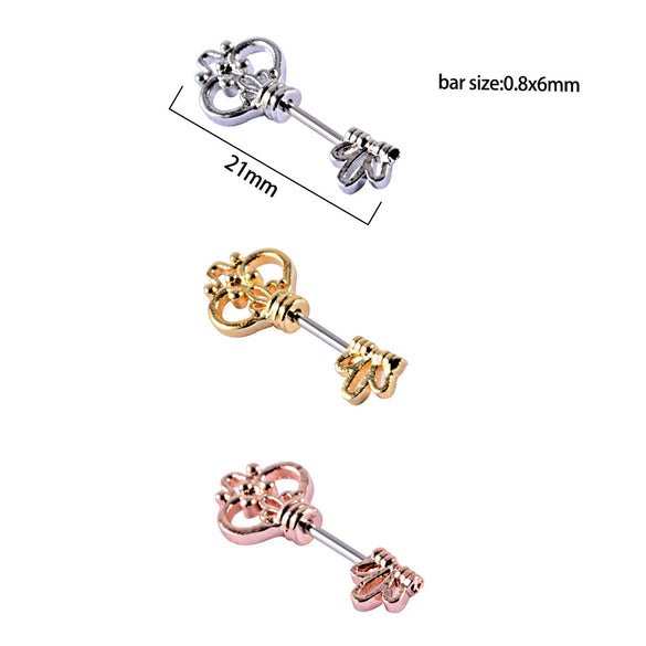 Wholesale Earrings Copper Gold Rose Gold Silver Electroplated With Arrow Heart Geometric Letter Number Text Patterns