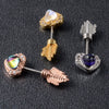 Wholesale Earrings Copper Gold Rose Gold Silver Electroplated With Arrow Heart Geometric Letter Number Text Patterns