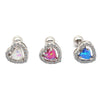 Wholesale Earrings Copper Heart Shaped Cartoon Style Electroplated
