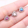 Wholesale Earrings Copper Heart Shaped Cartoon Style Electroplated