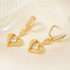 Wholesale Earrings Copper Heart Wings Shape
