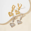 Wholesale Earrings Copper Heart Wings Shape