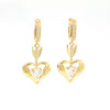 Wholesale Earrings Copper Heart Wings Shape