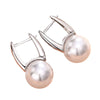 Wholesale Earrings Copper Imitation Pearl Geometric Retro Elegant Electroplated