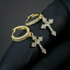 Wholesale Earrings Copper Inlaid With Zircon Geometric Styling For Women