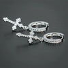 Wholesale Earrings Copper Inlaid With Zircon Geometric Styling For Women