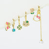 Wholesale Earrings Copper Inlaid Zircon Bow Star Geometric Animal Zodiac Style