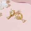 Wholesale Earrings Copper Inlaid Zircon Butterfly Tassel Light Luxury Sweet Design