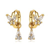Wholesale Earrings Copper Inlaid Zircon Butterfly Tassel Light Luxury Sweet Design