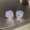 Wholesale Earrings Copper Inlaid Zircon Flower Design For Women