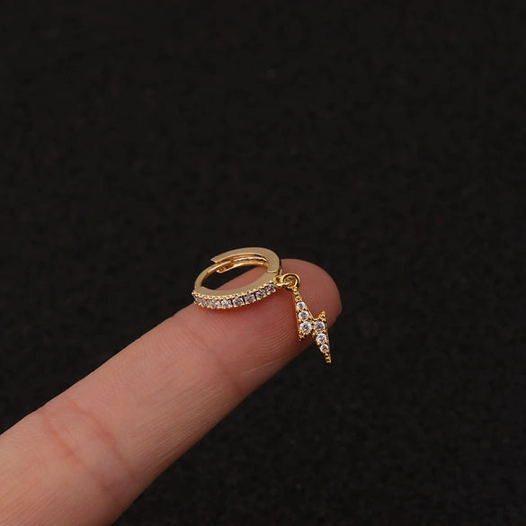 Wholesale Earrings Copper Inlaid Zircon Flowers Fashion