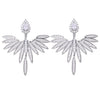 Wholesale Earrings Copper Inlaid Zircon Geometric Angel Wing Style For Women