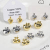 Wholesale Earrings Copper 18K Gold Plated Fruit Design For Girls