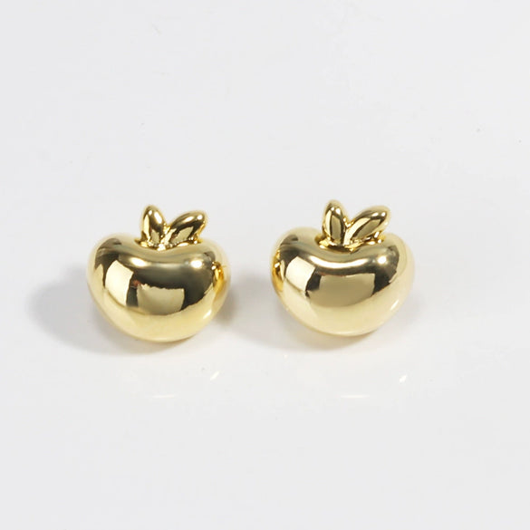 Wholesale Earrings Copper 18K Gold Plated Fruit Design For Girls