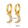 Wholesale Earrings Copper Light Luxury Style With Diamond Setting Geometric Butterfly Star Heart Shape Bow Design