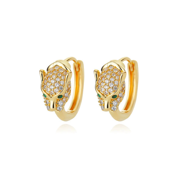 Wholesale Earrings Copper Light Luxury Style With Diamond Setting Geometric Butterfly Star Heart Shape Bow Design