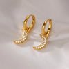 Wholesale Earrings Copper Light Luxury Style With Diamond Setting Geometric Butterfly Star Heart Shape Bow Design