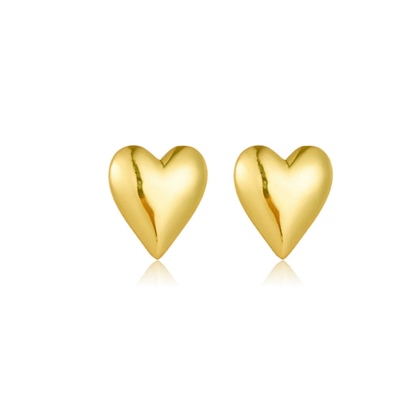Wholesale Earrings Copper Micropaved Platinum 18K Gold Plated Geometric Love Heart Design For Women