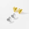Wholesale Earrings Copper Micropaved Platinum 18K Gold Plated Geometric Love Heart Design For Women