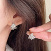 Wholesale Earrings Copper Multi Layer Line Design Geometric Style Inlaid Zirconia