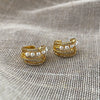 Wholesale Earrings Copper Pearl Geometric Sweet Nonpierced Ear Bone Clip For Women