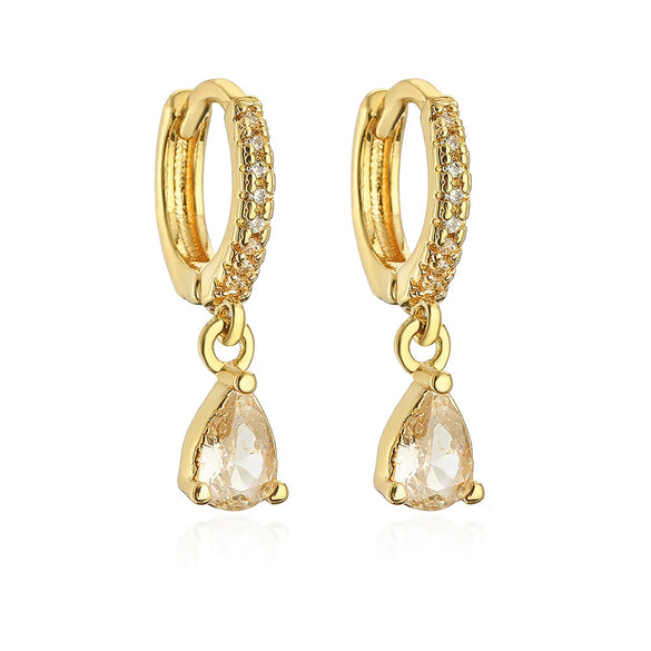 Wholesale Earrings Copper Plated 18K Gold Geometric Style