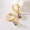 Wholesale Earrings Copper Plated 18K Gold Geometric Style