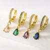 Wholesale Earrings Copper Plated 18K Gold Geometric Style