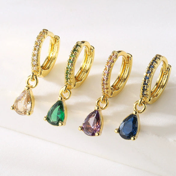 Wholesale Earrings Copper Plated 18K Gold Geometric Style