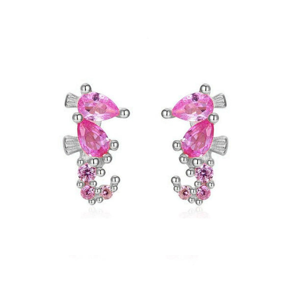 Wholesale Earrings Copper Plated Real Gold Zirconia Animal Zodiac Style