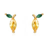 Wholesale Earrings Copper Plated Real Gold Zirconia Animal Zodiac Style